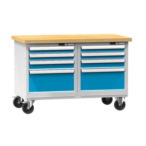 Mobilne stoły warsztatowe PPS-6M, 1200 x 700 x 810 mm, MULTIPLEX