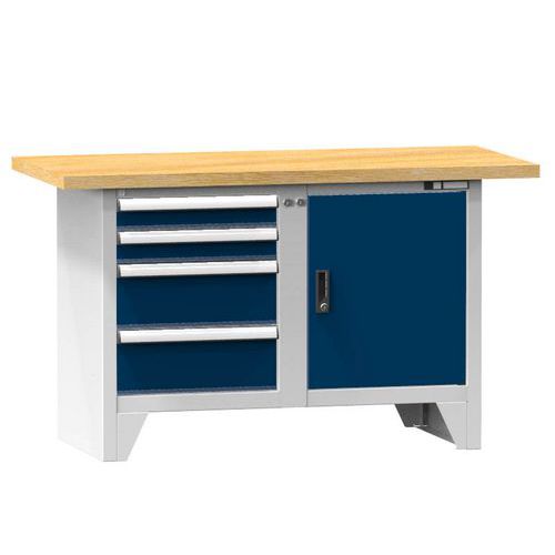 Stoły warsztatowe modułowe PS1-2M, 1500 x 700 x 880 mm, MULTIPLEX Stoły warsztatowe modułowe PS1-2M, 1500 x 700 x 880 mm, MULTIPLEX