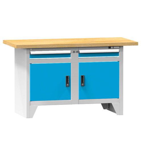 Stoły warsztatowe modułowe PS1-3M, 1500 x 700 x 880 mm, MULTIPLEX