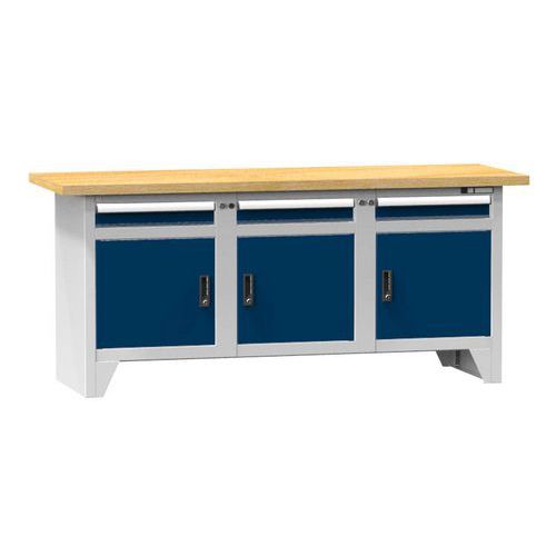 Stoły warsztatowe modułowe PS2-3M, 2000 x 700 x 880 mm, MULTIPLEX Stoły warsztatowe modułowe PS2-3M, 2000 x 700 x 880 mm, MULTIPLEX