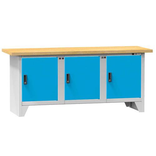 Stoły warsztatowe modułowe PS2-5M, 2000 x 700 x 880 mm, MULTIPLEX