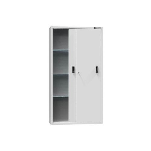 Metalowe szafki warsztatowe SP1, 1950 x 1044 x 405 mm, 3 półki, szare