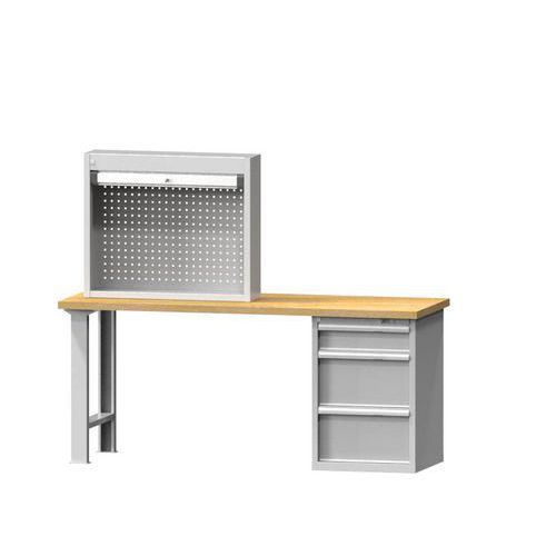 Szafki z roletą do blatu roboczego, 930 x 220 x 780 mm