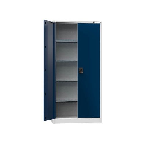 Uniwersalne szafki metalowe UK1, 1950 x 950 x 400 mm, 4 półki, szare