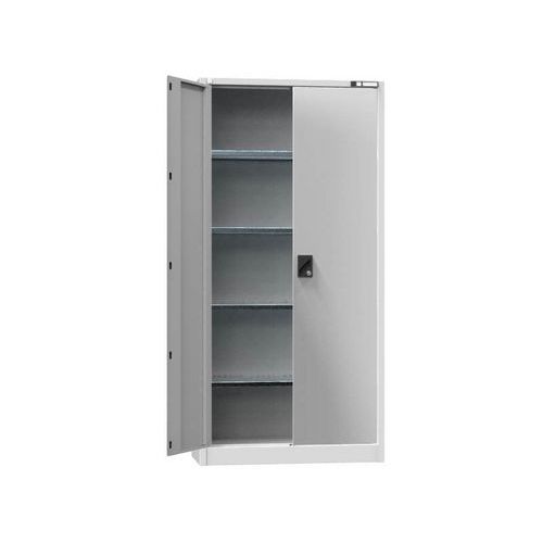 Uniwersalne szafki metalowe UK1, 1950 x 950 x 400 mm, 4 półki, szare