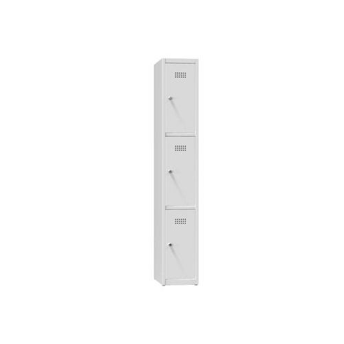 Szafa metalowa 3-skrzyniowa, 1850 x 300 x 500 mm, szara