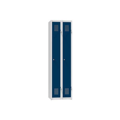 Szafy metalowe 2-drzwiowe na cokole, 500 x 500 x 1850 mm
