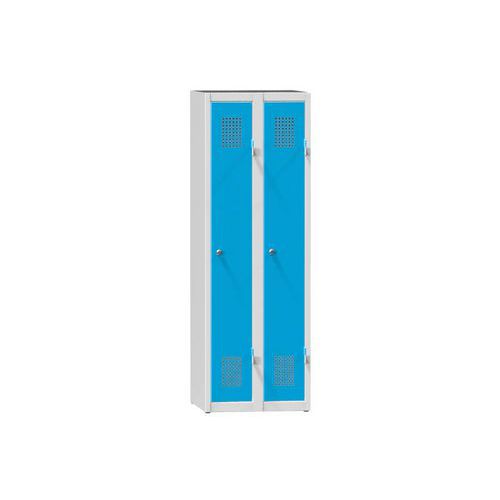 Szafy metalowe 2-drzwiowe na cokole, 600 x 500 x 1500 mm
