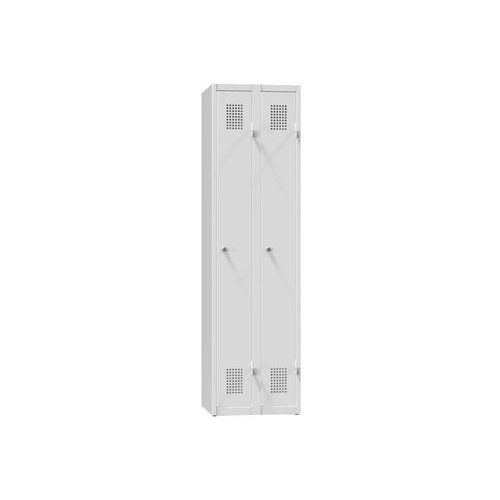 Szafa metalowa 2-komorowa 1850 x 600 x 500 mm, szara