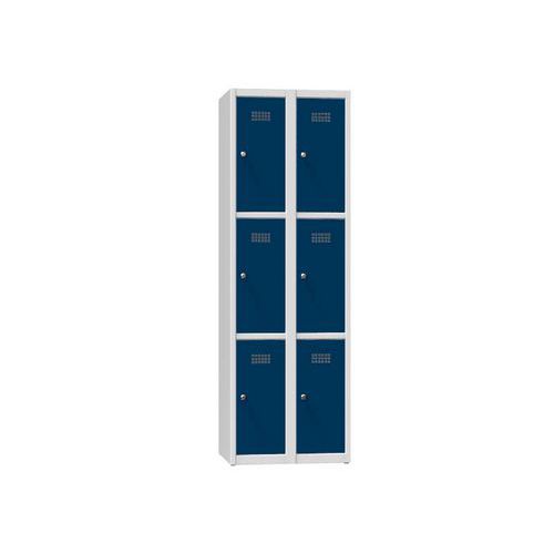 Szafa metalowa 6 skrzynek 1850 x 600 x 500 mm szara