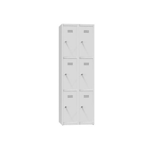 Szafa metalowa 6 skrzynek 1850 x 600 x 500 mm szara
