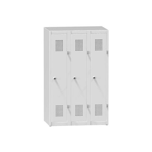 Szafy metalowe 3-drzwiowe na cokole, 750 x 500 x 1200 mm