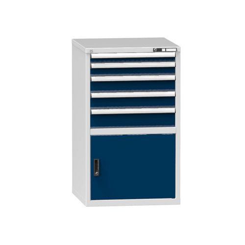 Szafki warsztatowe ZB, 1215 x 731 x 753 mm, 5 szuflad, 1 szafka, szare Szafki warsztatowe ZB, 1215 x 731 x 753 mm, 5 szuflad, 1 szafka, szare