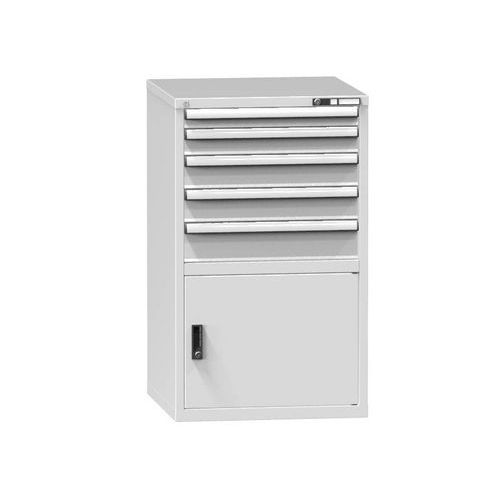 Szafki warsztatowe ZB, 1215 x 731 x 753 mm, 5 szuflad, 1 szafka, szare