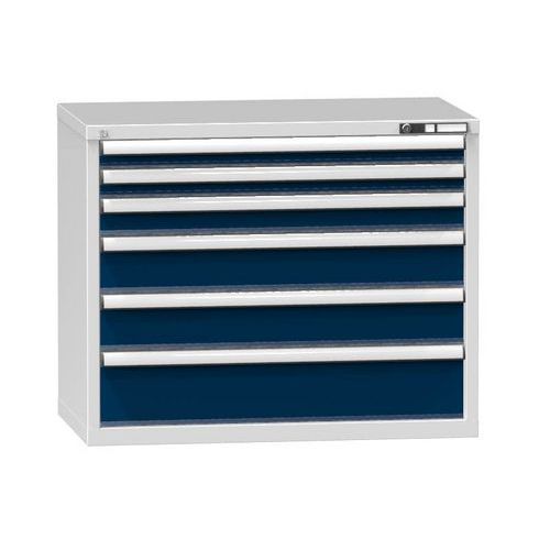 Szafki warsztatowe szufladowe ZC, 850 x 1037 x 600 mm, 6 szuflad, szare