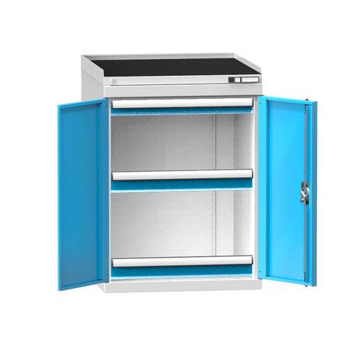 Szafy maszynowe ZDS3, 3 szuflady, 1010 x 731 x 620 mm, szare