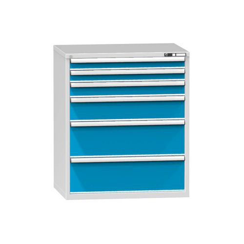 Szafki warsztatowe z szufladami ZG, 6 szuflad, 1215 x 1037 x 753 mm, szare