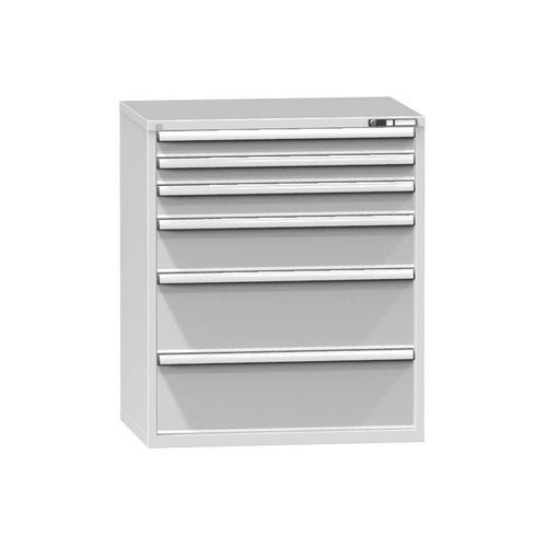 Szafki warsztatowe z szufladami ZG, 6 szuflad, 1215 x 1037 x 753 mm, szare