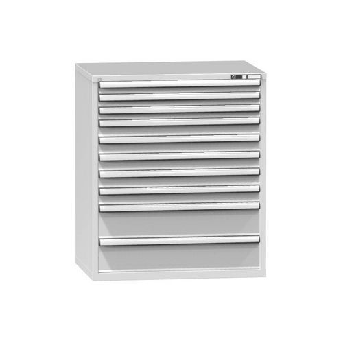 Szafki warsztatowe z szufladami ZG, 10 szuflad, 1215 x 1037 x 753 mm, szare