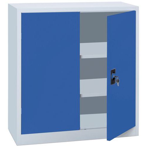 Niskie metalowe szafy aktowe Manutan Expert Steel, 100 x 120 x 42,3 cm