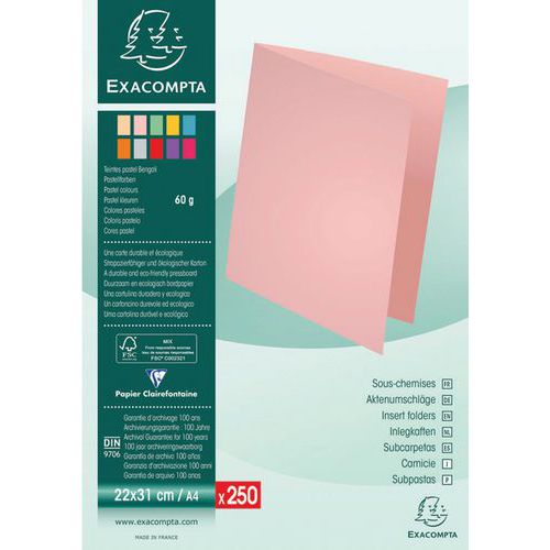 Teczki papierowe Exacompta, 250 szt