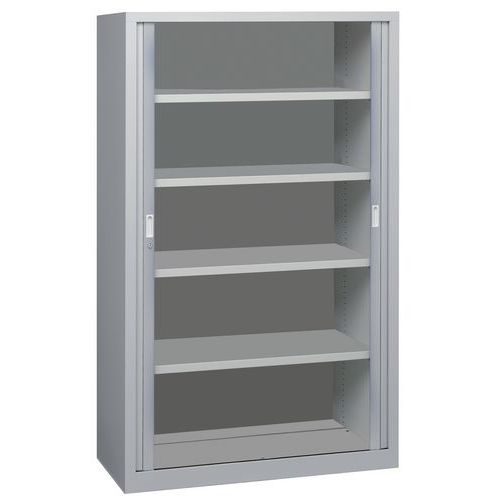 Metalowe szafy warsztatowe z roletą Vinco, 4 półki, 198 x 120 x 53 cm Metalowe szafy warsztatowe z roletą Vinco, 4 półki, 198 x 120 x 53 cm