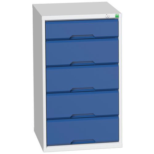 Szafki warsztatowe z szufladami Bott Verso, wysokość 90 cm, 5 szuflad