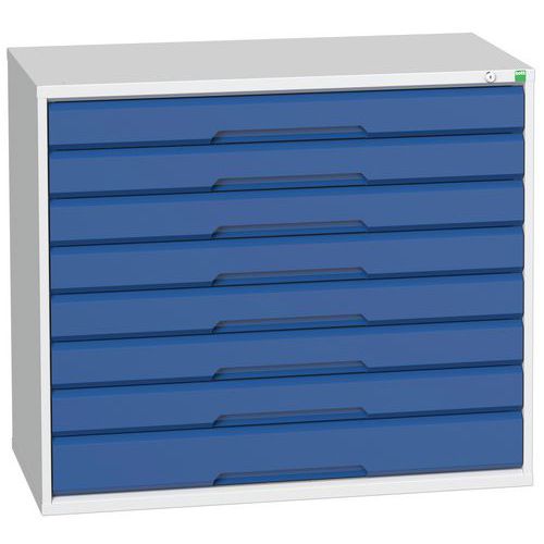 Szafki warsztatowe z szufladami Bott Verso, wysokość 90 cm, 8 szuflad