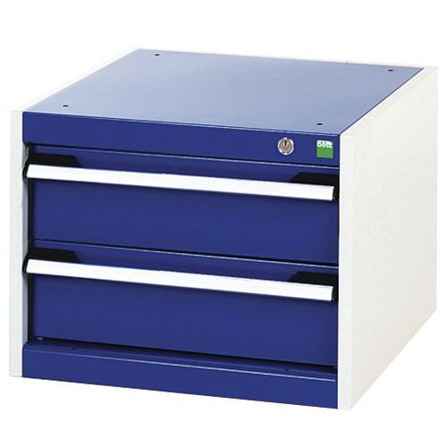 Warsztatowe szafki z szufladami Bott Cubio, 40 x 52,5 x 52,5-65 cm, 2 szuflady