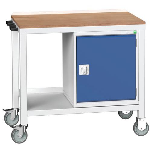 Bott Verso Weld mobilne stoły warsztatowe z szafką, szerokość 100 cm, multipleks/stal