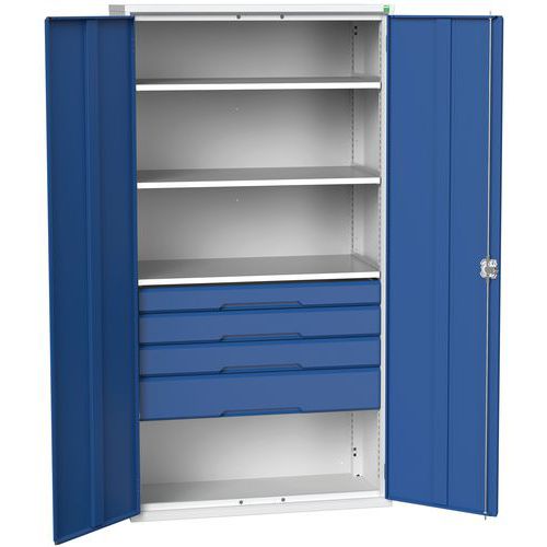 Szafki warsztatowe Bott Verso z szufladami, wysokość 200 cm