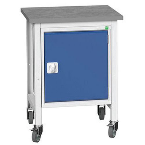 Przenośne stoły warsztatowe Bott Verso Storage z szafką, szer. 70 cm, multipleks/linoleum