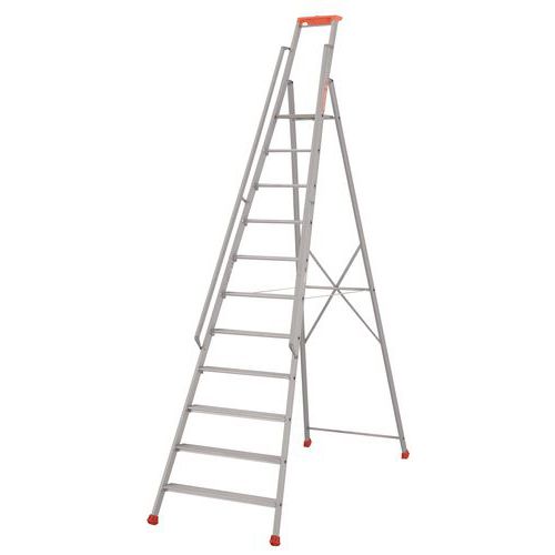 Aluminiowe drabiny Pro 300 Tubesca-Comabi, z poręczami