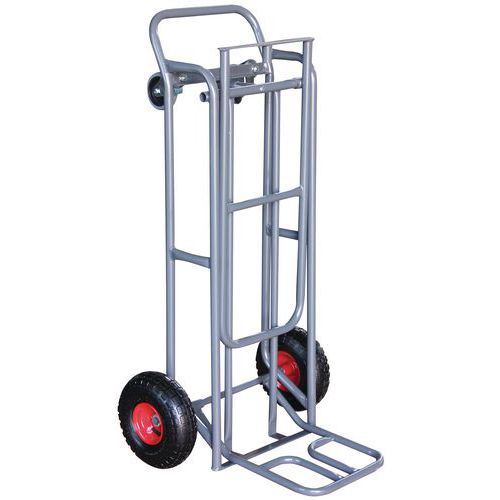 Składany wózek transportowy Manutan Expert RU55 z kołami bezdętkowymi, do 250 kg Składany wózek transportowy Manutan Expert RU55 z kołami bezdętkowymi, do 250 kg
