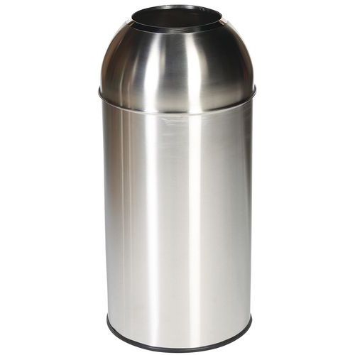 Metalowe kosze Manutan Expert Dome na odpady segregowane EKO, pojemność 40 l