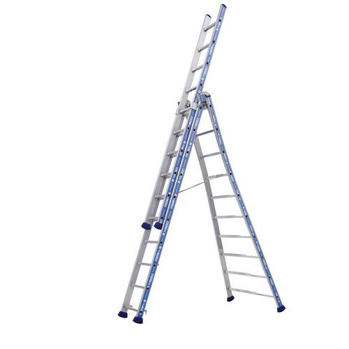 Aluminiowe drabiny wysuwane Platinum 300 Pro Tubesca-Comabi