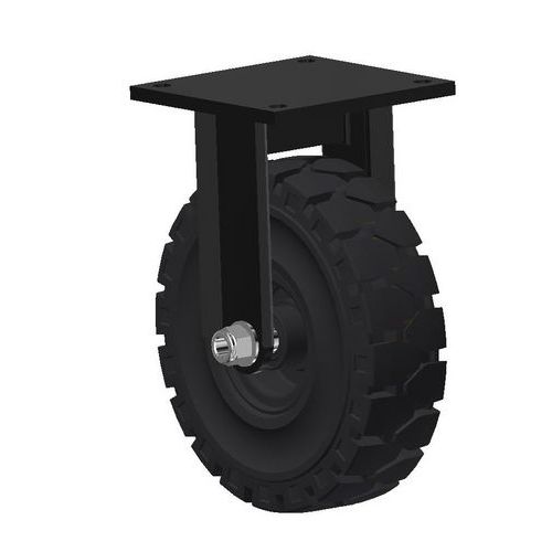 Gumowe koła transportowe z kołnierzem, średnica 250 – 457 mm, łożyska kulkowe