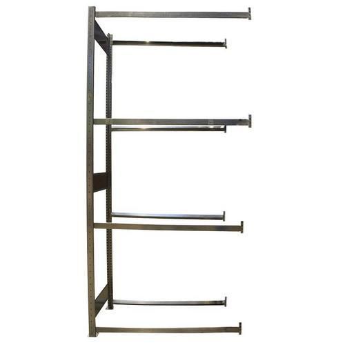 Regały na opony, dostawne, 250 x 100 - 150 x 40 cm, 4 piętra