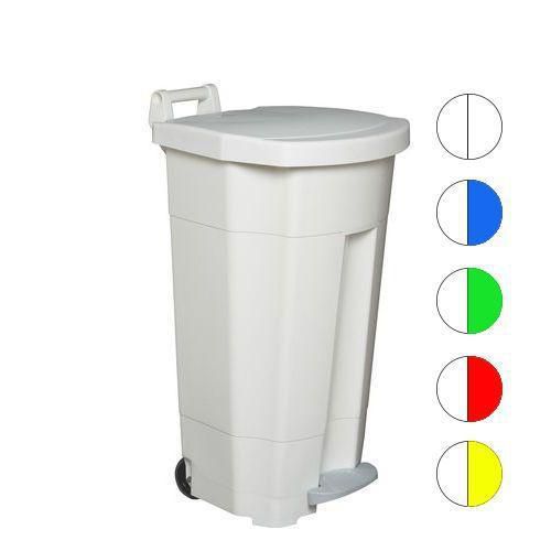 Plastikowe kosze Isaac na odpady segregowane, pojemność 90 l