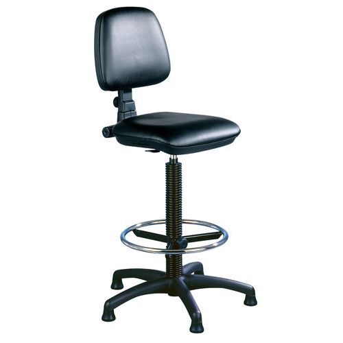 Podwyższone krzesło robocze Tarona z płozami