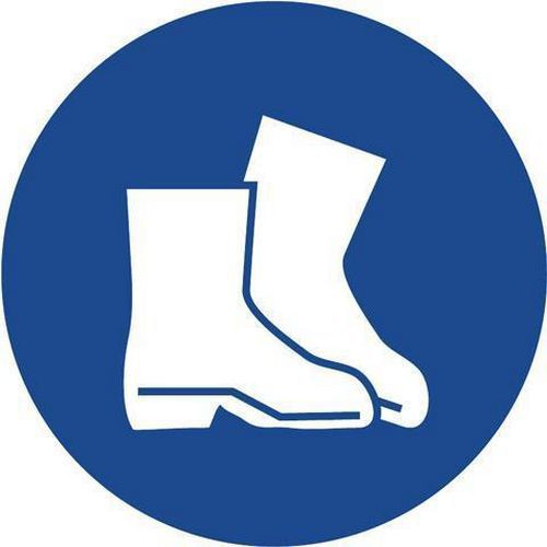 Tablice bezpieczeństwa z nakazem - Używaj obuwia roboczego