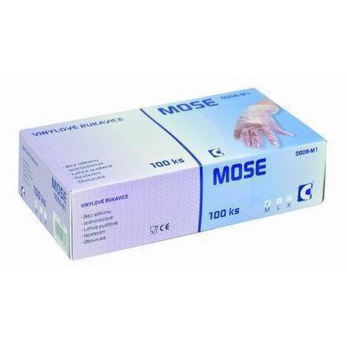 Jednorazowe rękawice winylowe CXS, przezroczyste