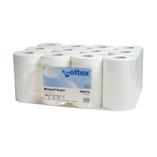 Ręczniki papierowe Celtex Lux 2-warstwowe, 212 listków, białe, 12 szt.
