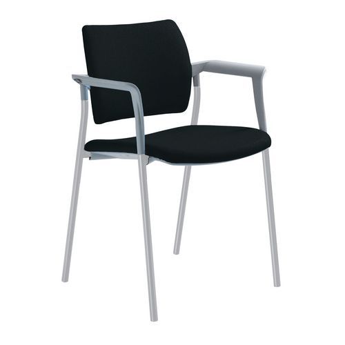 Krzesło konferencyjne Dream Grey z podłokietnikami