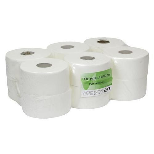 Papier toaletowy Thin 2-warstwowy, 19 cm, 120 m, biały, 12 rolek