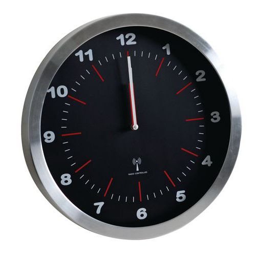 Zegar analogowy RS2, autonomiczny DCF, średnica 40 cm - Manutan Expert