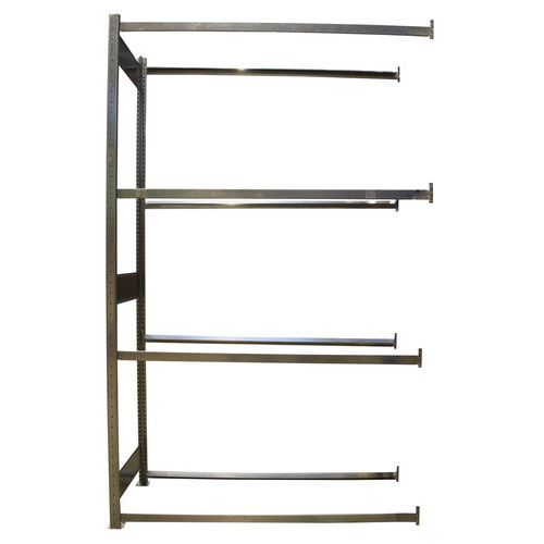 Regały na opony, dostawne, 250 x 100 - 150 x 40 cm, 4 piętra