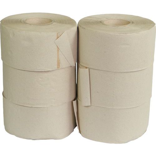 Papier toaletowy Jumbo 1-warstwowy, 19 cm, 120 m, 45% biały, 6 rolek