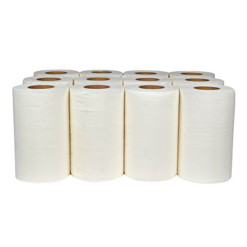 Ręczniki papierowe Midi 2-warstwowe, 50 m, białe, 12 szt.