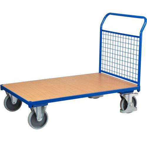 Wózki platformowe z rączką wypełnioną siatką, do 400 - 500 kg